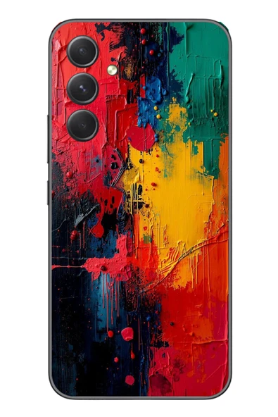 Le Balvo Samsung Galaxy A54 Uyumlu Renklerin Dansı Baskılı Silikon Kılıf ürün görseli 1