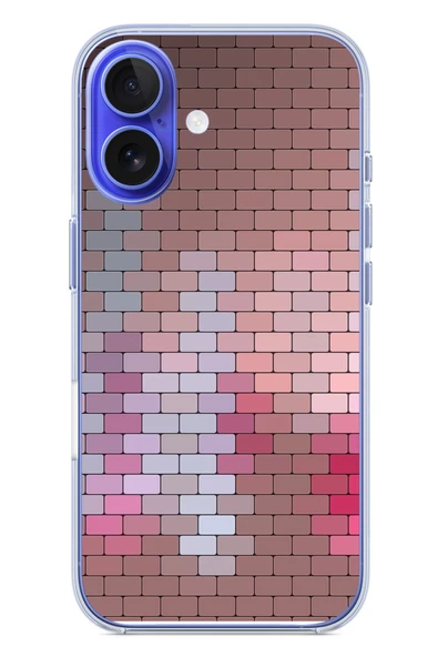 Le Balvo İphone 16 Uyumlu Renkli Duvar Baskılı Silikon Kılıf ürün görseli 1