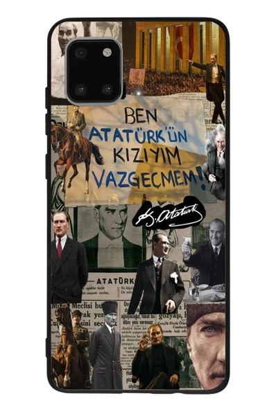 Le Balvo Samsung Galaxy Note 10 Lite Uyumlu Ben Atatürk Kızıyım Baskılı Silikon Kılıf ürün görseli 1