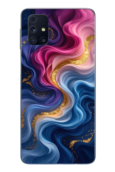 Le Balvo Samsung Galaxy M31s Uyumlu Renk Katranı Baskılı Silikon Kılıf ürün görseli 1
