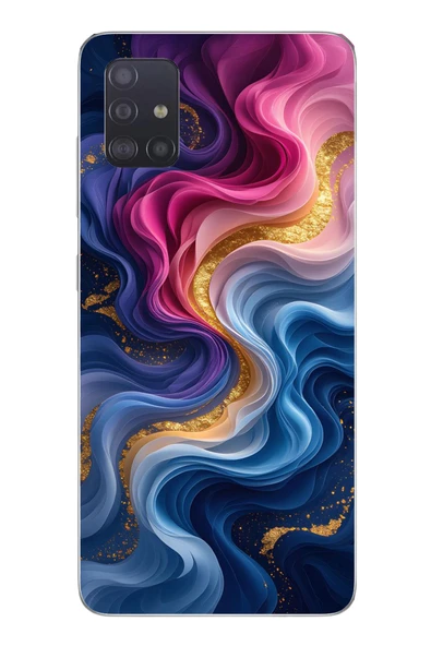 Le Balvo Samsung Galaxy A51 Uyumlu Renk Katranı Baskılı Silikon Kılıf ürün görseli 1