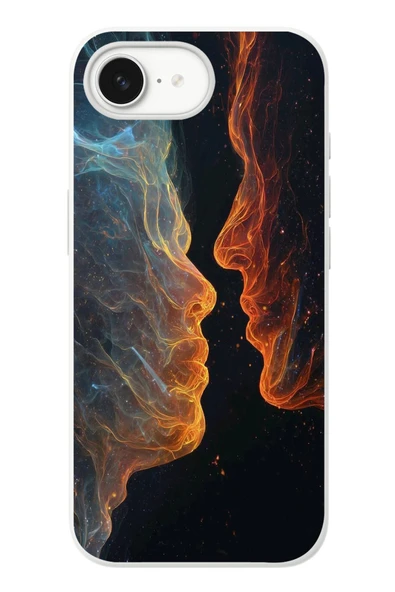 Le Balvo İphone 16e Uyumlu Kavuşan Çizgiler Baskılı Silikon Kılıf ürün görseli 1