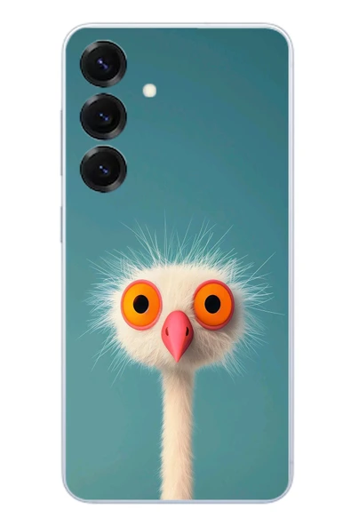 Le Balvo Samsung Galaxy S25 Uyumlu Şaşkın Hayvan Baskılı Silikon Kılıf ürün görseli 1