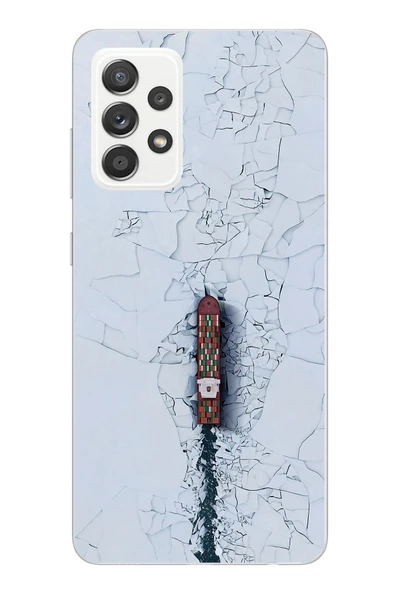 Le Balvo Samsung Galaxy A52 Uyumlu Yük Gemisi Baskılı Silikon Kılıf ürün görseli 1