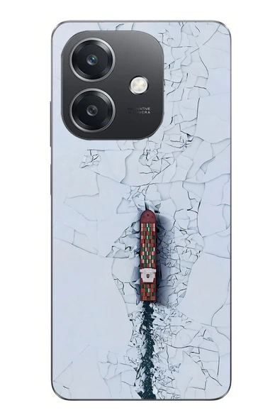 Le Balvo Oppo A3 Uyumlu Yük Gemisi Baskılı Silikon Kılıf ürün görseli 1