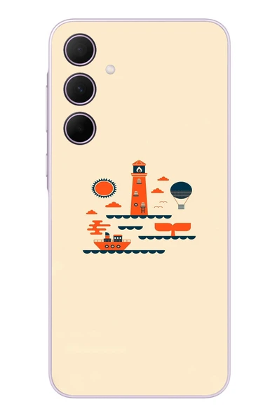 Le Balvo Samsung Galaxy A35 Uyumlu Sade Tatil Baskılı Silikon Kılıf ürün görseli 1