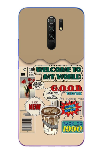Le Balvo Redmi 9 Uyumlu Doksanlar Gençliği Baskılı Silikon Kılıf ürün görseli 1