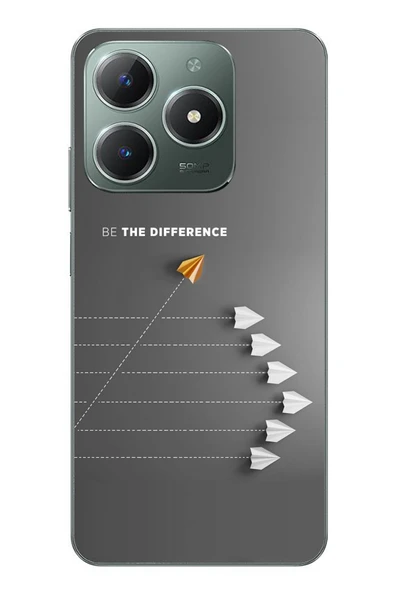 Le Balvo Realme C61 Uyumlu Be The Difference Baskılı Silikon Kılıf ürün görseli 1