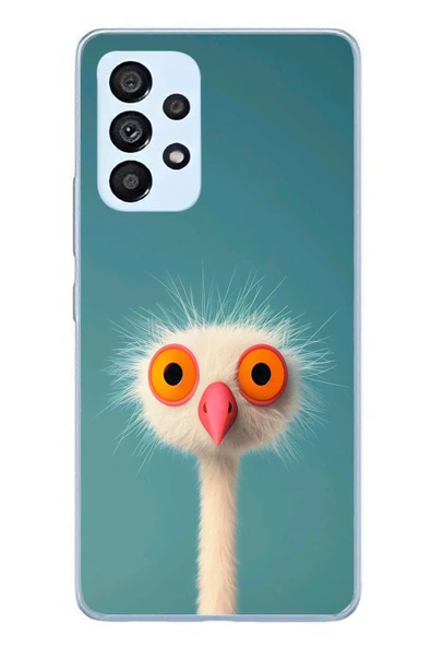 Le Balvo Samsung Galaxy A53 Uyumlu Şaşkın Hayvan Baskılı Silikon Kılıf ürün görseli 1