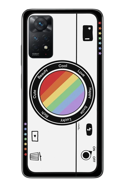 Le Balvo Redmi Note 11 Pro 4G Uyumlu Gökkuşaklı Makine Baskılı Silikon Kılıf ürün görseli 1