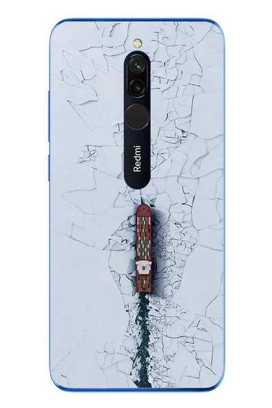 Le Balvo Redmi 8 Uyumlu Yük Gemisi Baskılı Silikon Kılıf ürün görseli 1