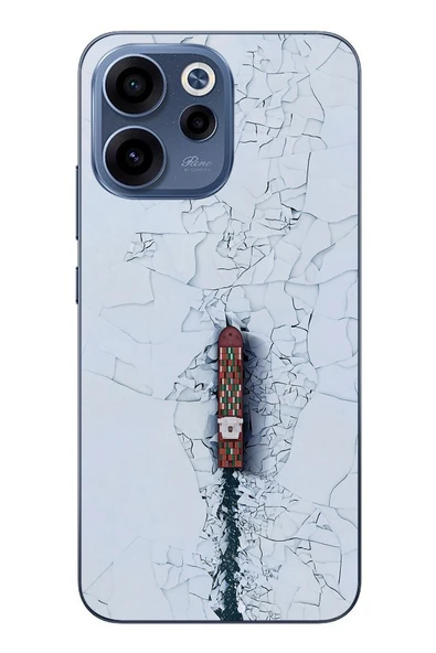 Le Balvo Oppo Reno 15F Uyumlu Yük Gemisi Baskılı Silikon Kılıf ürün görseli 1
