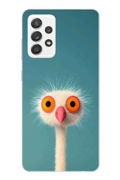Le Balvo Samsung Galaxy A52 Uyumlu Şaşkın Hayvan Baskılı Silikon Kılıf ürün görseli 1