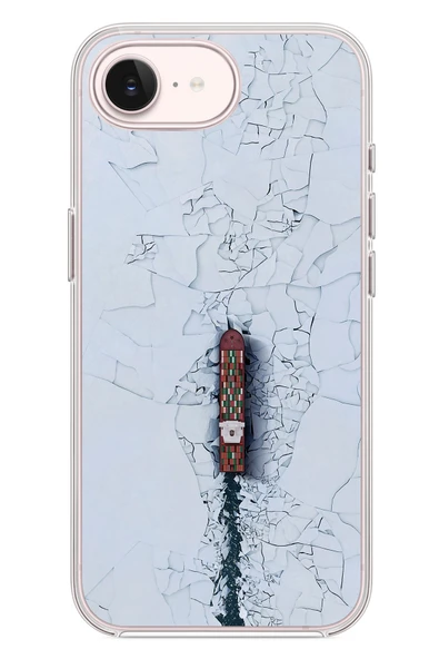 Le Balvo İphone 17e Uyumlu Yük Gemisi Baskılı Silikon Kılıf ürün görseli 1