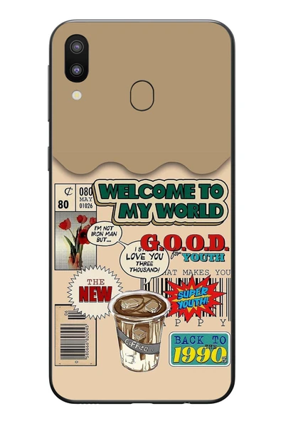 Le Balvo Samsung Galaxy M20 Uyumlu Doksanlar Gençliği Baskılı Silikon Kılıf ürün görseli 1