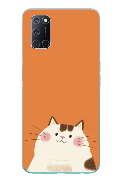 Le Balvo Oppo A52 Uyumlu Kedi Baskılı Silikon Kılıf ürün görseli 1