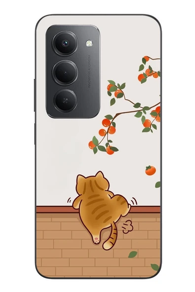 Le Balvo Redmi 15 Uyumlu Kedi Tırmanıyor Baskılı Silikon Kılıf ürün görseli 1