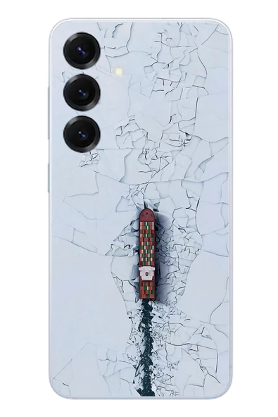 Le Balvo Samsung Galaxy S25 Uyumlu Yük Gemisi Baskılı Silikon Kılıf ürün görseli 1