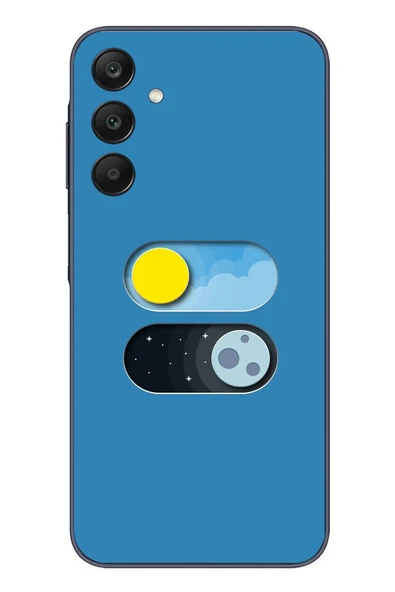 Le Balvo Samsung Galaxy A25 Uyumlu Gece Gündüz Geçiş Baskılı Silikon Kılıf ürün görseli 1