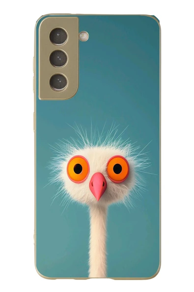 Le Balvo Samsung Galaxy S21 FE Uyumlu Şaşkın Hayvan Baskılı Silikon Kılıf ürün görseli 1