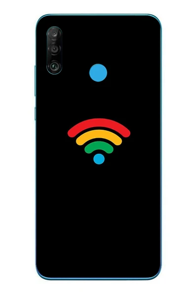 Le Balvo Huawei P30 Lite Uyumlu Wifi Simgesi Baskılı Silikon Kılıf ürün görseli 1
