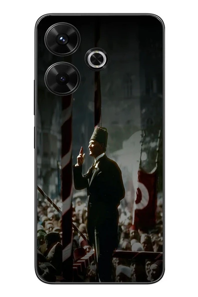 Le Balvo Redmi 13 Uyumlu Atatürk Hitap Ediyor Baskılı Silikon Kılıf ürün görseli 1