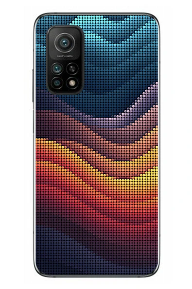 Le Balvo Xiaomi Mi 10 T Uyumlu Noktalı Renkler Baskılı Silikon Kılıf ürün görseli 1