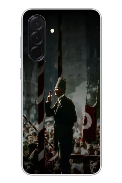 Le Balvo Samsung Galaxy A36 Uyumlu Atatürk Hitap Ediyor Baskılı Silikon Kılıf ürün görseli 1