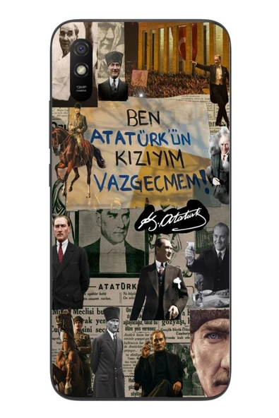 Le Balvo Redmi 9A Uyumlu Ben Atatürk Kızıyım Baskılı Silikon Kılıf ürün görseli 1