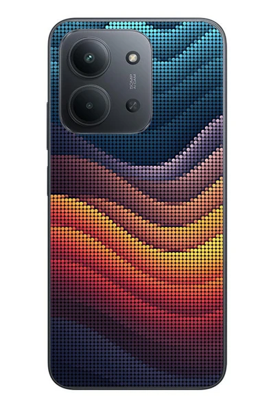 Le Balvo Redmi 15C Uyumlu Noktalı Renkler Baskılı Silikon Kılıf ürün görseli 1