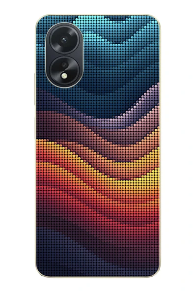 Le Balvo Oppo A38 Uyumlu Noktalı Renkler Baskılı Silikon Kılıf ürün görseli 1