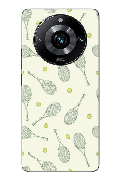 Le Balvo Realme 11 Pro Uyumlu Tenis Raketleri Baskılı Silikon Kılıf ürün görseli 1