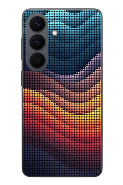 Le Balvo Samsung Galaxy S26 Uyumlu Noktalı Renkler Baskılı Silikon Kılıf ürün görseli 1
