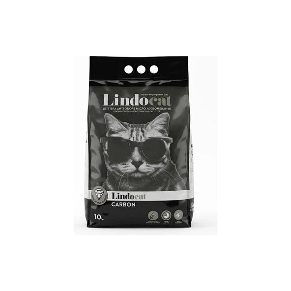 Lindo Cat Active Carbon Ekstra Güçlü Topaklanan Kedi Kumu 10 Lt ürün görseli 1