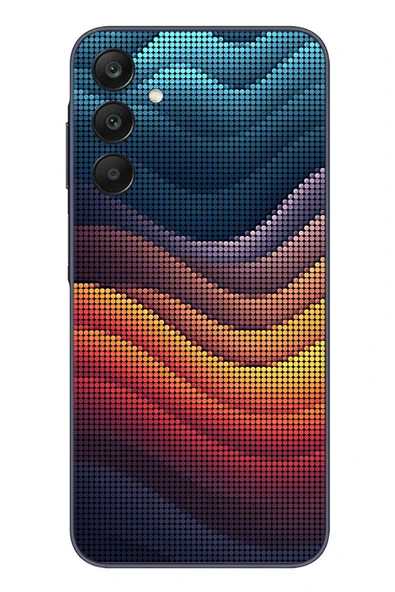 Le Balvo Samsung Galaxy A25 Uyumlu Noktalı Renkler Baskılı Silikon Kılıf ürün görseli 1