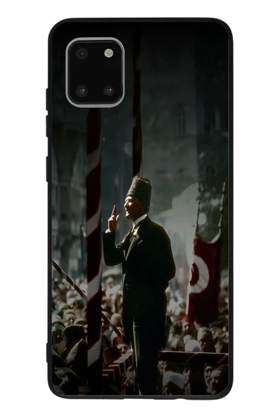 Le Balvo Samsung Galaxy Note 10 Lite Uyumlu Atatürk Hitap Ediyor Baskılı Silikon Kılıf ürün görseli 1