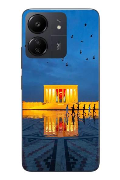 Le Balvo Redmi 13C Uyumlu Anıtkabir Baskılı Silikon Kılıf ürün görseli 1