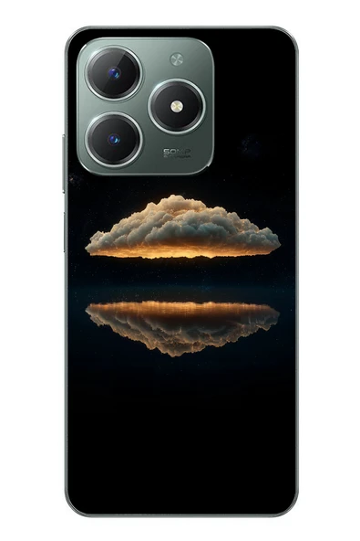 Le Balvo Realme C61 Uyumlu Bulut Yansıması Baskılı Silikon Kılıf ürün görseli 1
