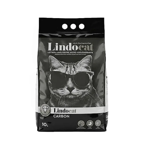 Lindocat Carbon Ekstra Güçlü Topaklanan Kedi Kumu 10 Lt ürün görseli 1