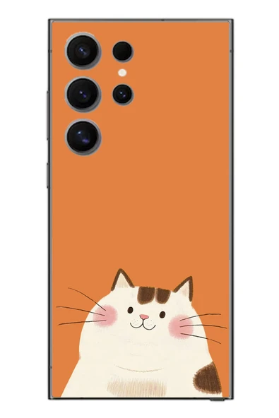 Le Balvo Samsung Galaxy S24 Ultra Uyumlu Kedi Baskılı Silikon Kılıf ürün görseli 1