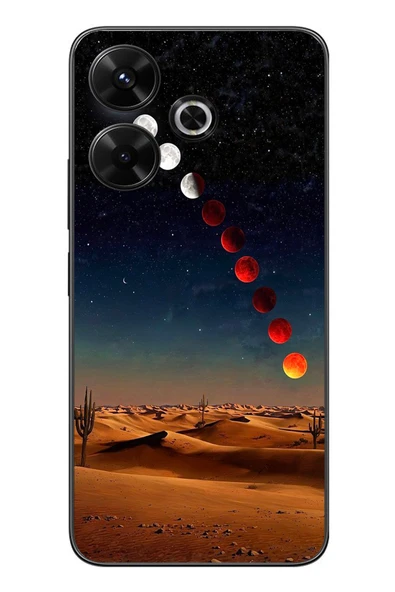 Le Balvo Redmi 13 Uyumlu Ayın Geçişi Baskılı Silikon Kılıf ürün görseli 1