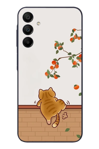 Le Balvo Samsung Galaxy A15 Uyumlu Kedi Tırmanıyor Baskılı Silikon Kılıf ürün görseli 1