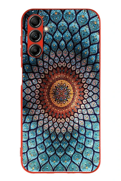 Le Balvo Samsung Galaxy A14 Uyumlu İran Dokuması Baskılı Silikon Kılıf ürün görseli 1