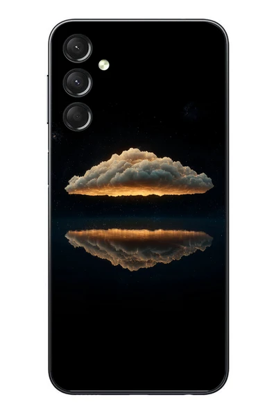 Le Balvo Samsung Galaxy A24 Uyumlu Bulut Yansıması Baskılı Silikon Kılıf ürün görseli 1