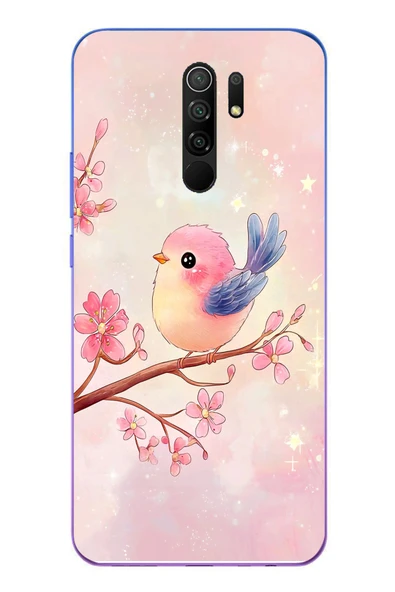 Le Balvo Redmi 9 Uyumlu Dalda ki Kuş Baskılı Silikon Kılıf ürün görseli 1