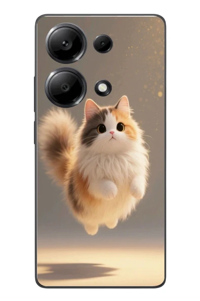 Le Balvo Redmi Note 13 Pro 4G Uyumlu Zıplayan Kedi Baskılı Silikon Kılıf ürün görseli 1