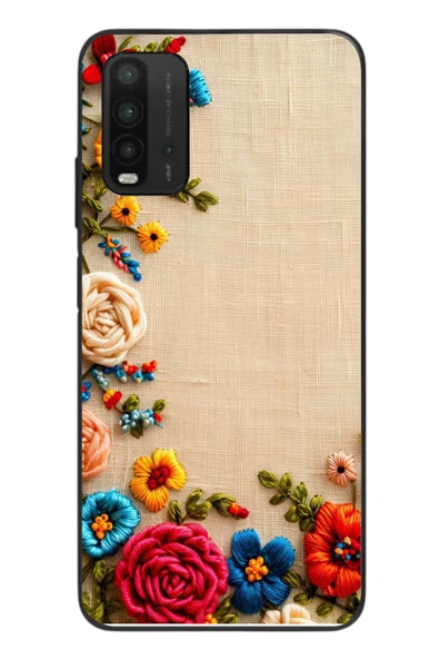 Le Balvo Redmi 9T Uyumlu İşlemeli İğne Oyası Baskılı Silikon Kılıf ürün görseli 1