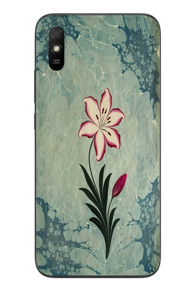 Le Balvo Redmi 9A Uyumlu Çiçek Deseni Baskılı Silikon Kılıf ürün görseli 1