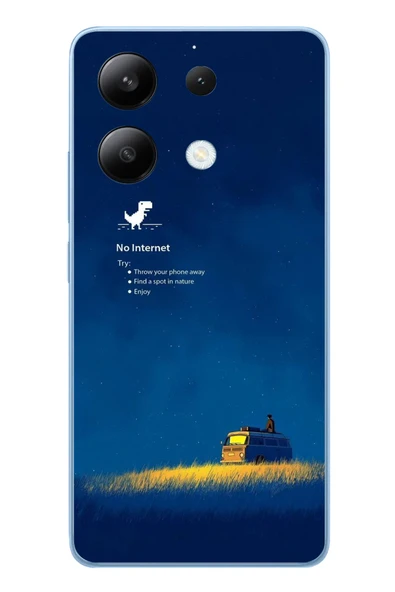 Le Balvo Redmi Note 13 4G Uyumlu İnternet Yok Baskılı Silikon Kılıf ürün görseli 1