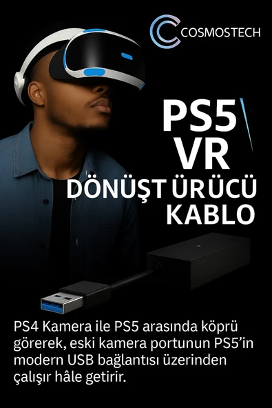 COSMOSTECH Ps5 Için Ps Vr Dönüştürücü Adaptör - Resim 4